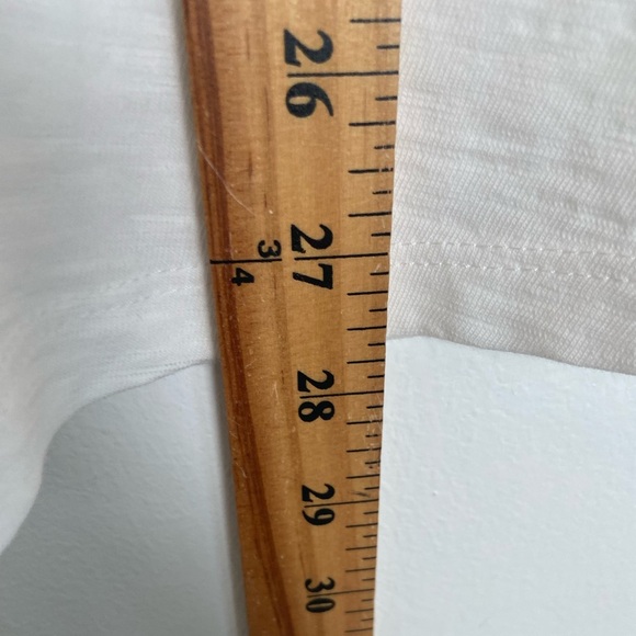 Chico's Lacy Crochet Short Sleeves Top Size 4 US XXL White Classic Minimalist - Picture 6 of 8